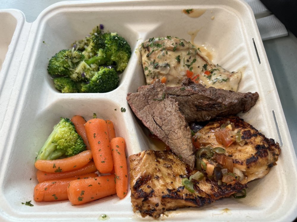 Steak, chicken & veggies