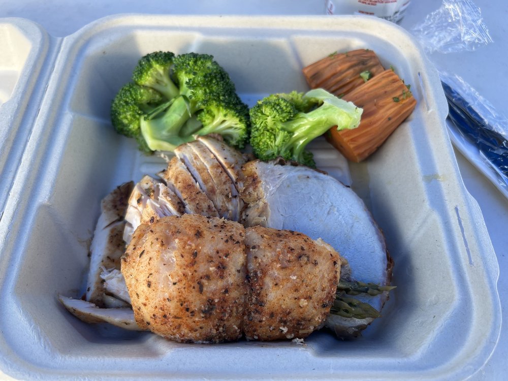 Roasted chicken plate